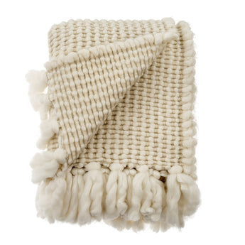 Verbier Chunky Throw - Cream