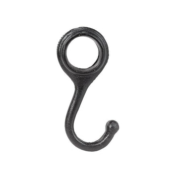 Small dowel hook in black.