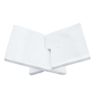 Interlocking Marble Book Holder.