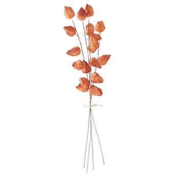 Classic orange 32 inch artificial Chinese Lantern Sprays.