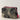 The Ezra Quilted Cosmetic Pouch in Camo green with pink and gold accents.