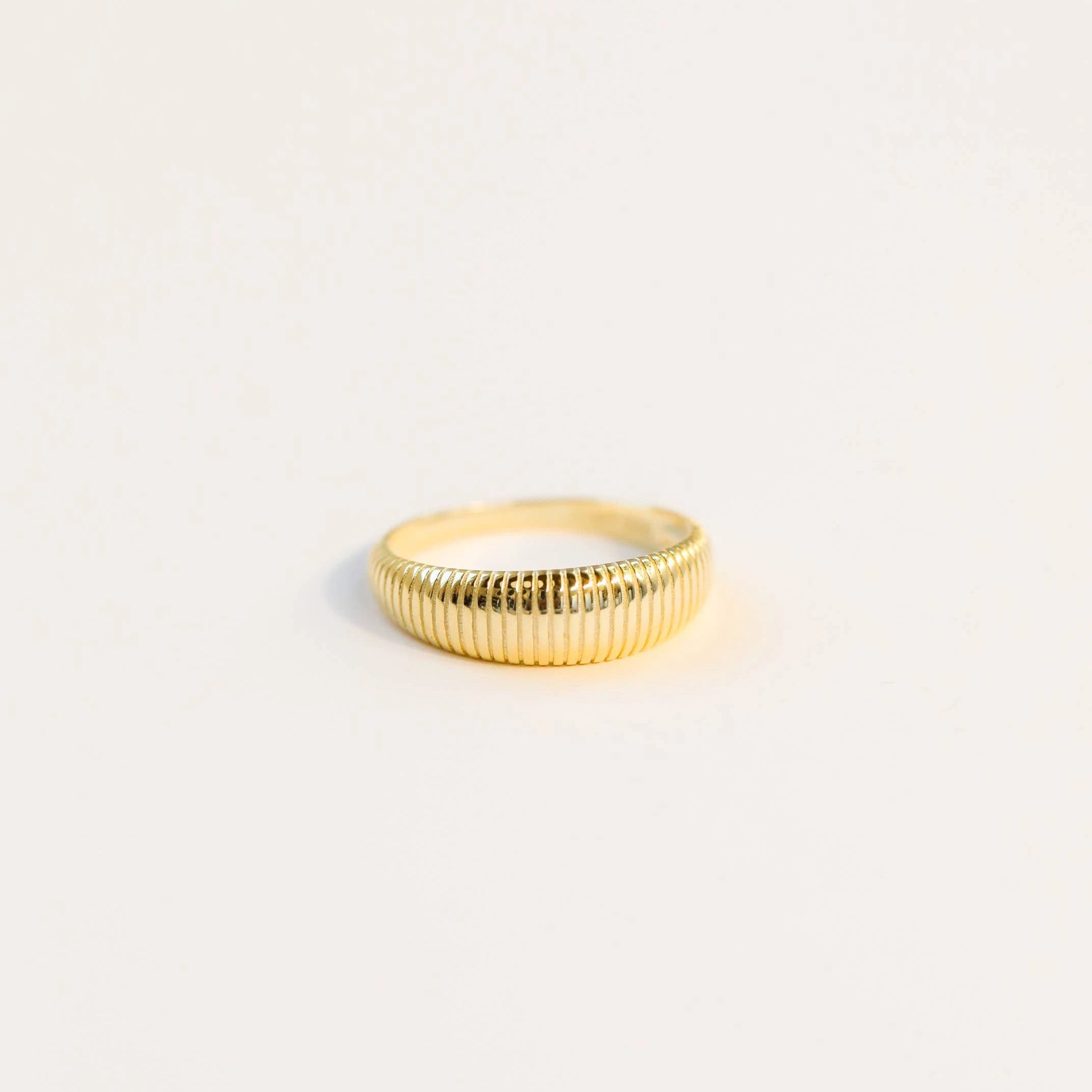 JaxKelly Gold Ridged Ring.