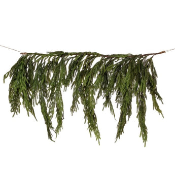 40 inch long and 27 inch wide Norfolk Pine Dripping Garland.