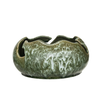 Stoneware Organic Shaped Bowl.