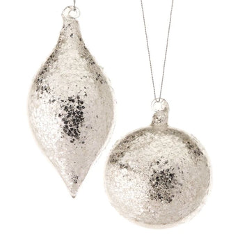 Silver Sequined Ornament