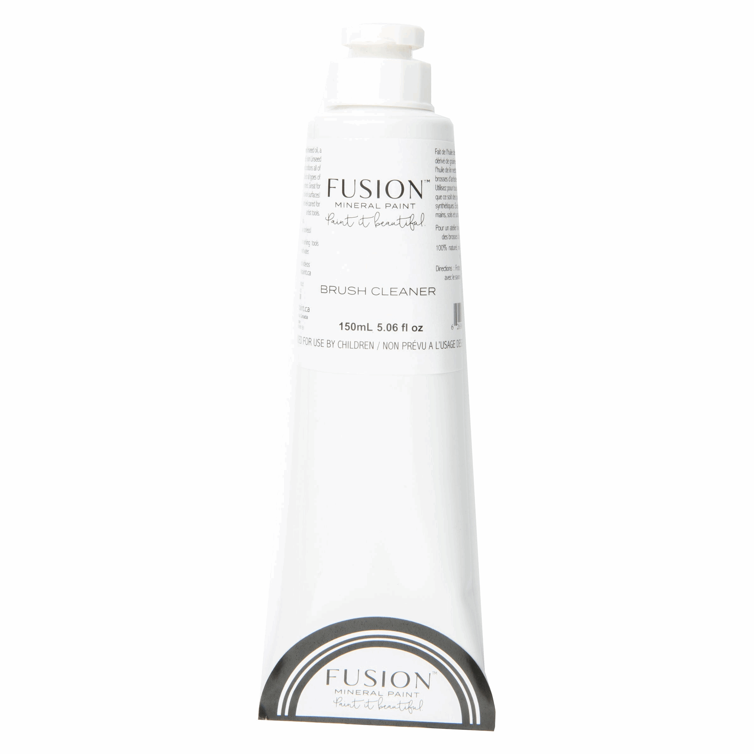 Fusion Mineral Paint brush cleaner tube, 150mL, all-natural cleaning for paintbrushes.