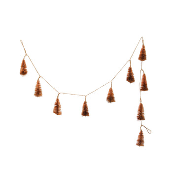 60" Sisal Tree Garland with Jute Cord - Brown Ombré