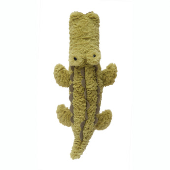 Green plush alligator toy