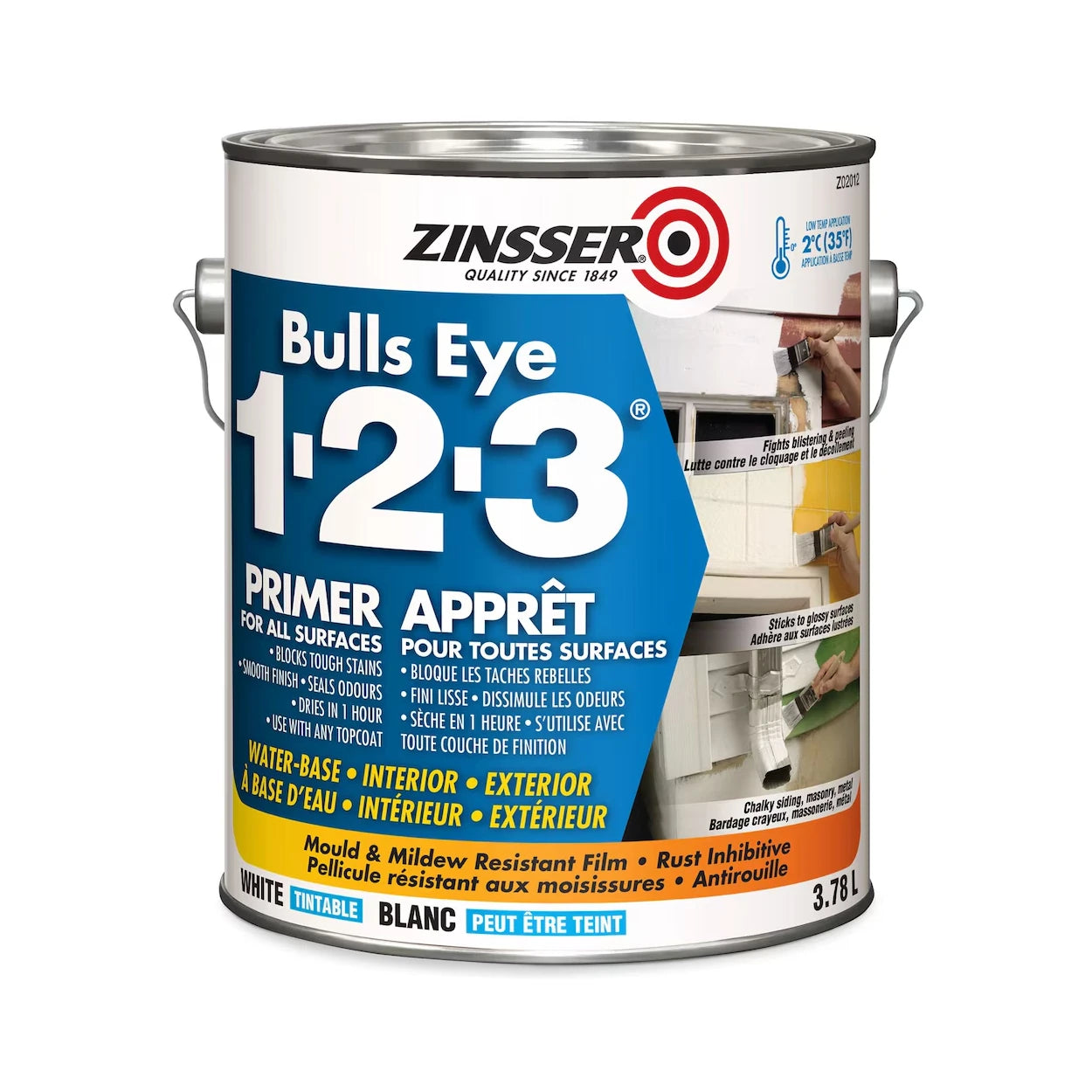 Zinsser 1-2-3 primer for all surfaces. 