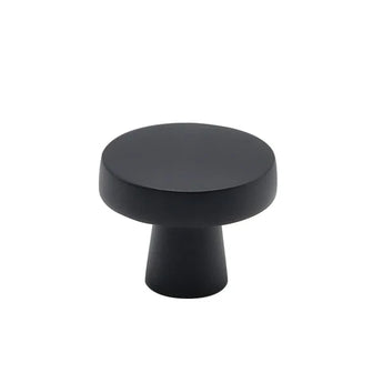 Black round knob