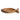 Hand-carved wooden dish in the shape of a fish, made from natural mango wood. The shallow bowl features smooth, organic curves with visible wood grain and slight variations in tone. Displayed against a plain white background.