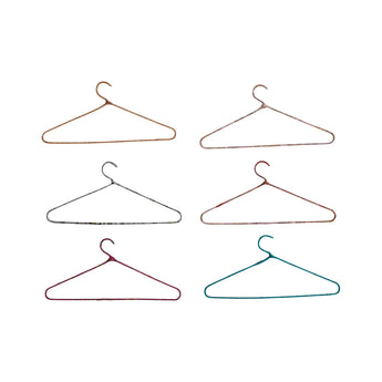 Sari Fabric Wrapped Clothes Hangers