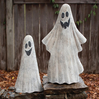 Two different styles of metal ghosts