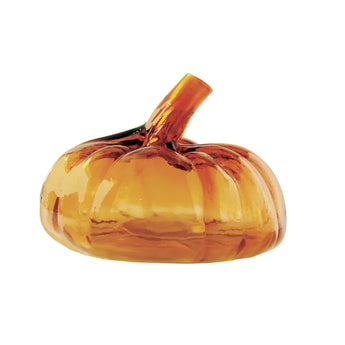 Recycled Glass Pumpkin Shaped Vase