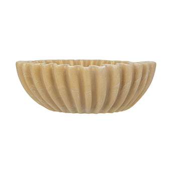 Decorative Resin Pleated Bowl