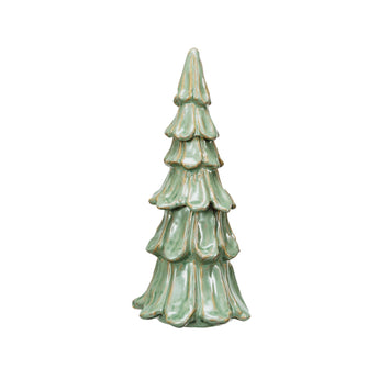 Handmade Stoneware Tree with Reactive Glaze