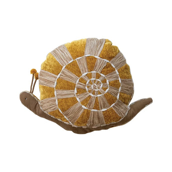 Hand-Woven Fabric Snail Shaped Pillow