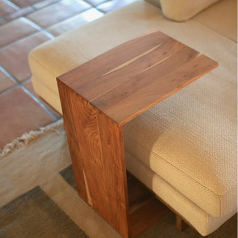 Acacia Wood Sofa Accent Table