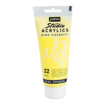 Pébéo Studio Acrylics 100 ml. - 22 Lemon Cadmium Yellow