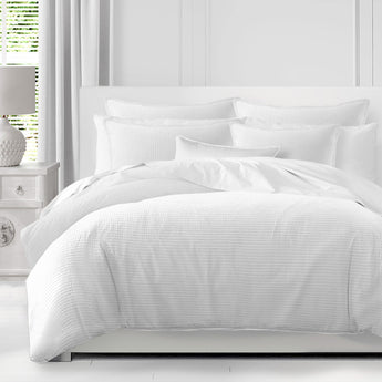 Soma Cotton Waffle Queen Duvet & Sham Set