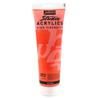 Pébéo Studio Acrylics 100 ml. - 353 Iridescent Orange Yellow