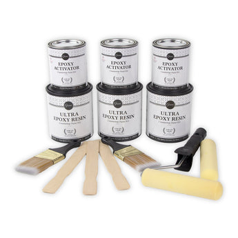 Giani Epoxy Kit with activator, resin and tools for your project. 