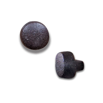 Round Cast Iron Knob - Black