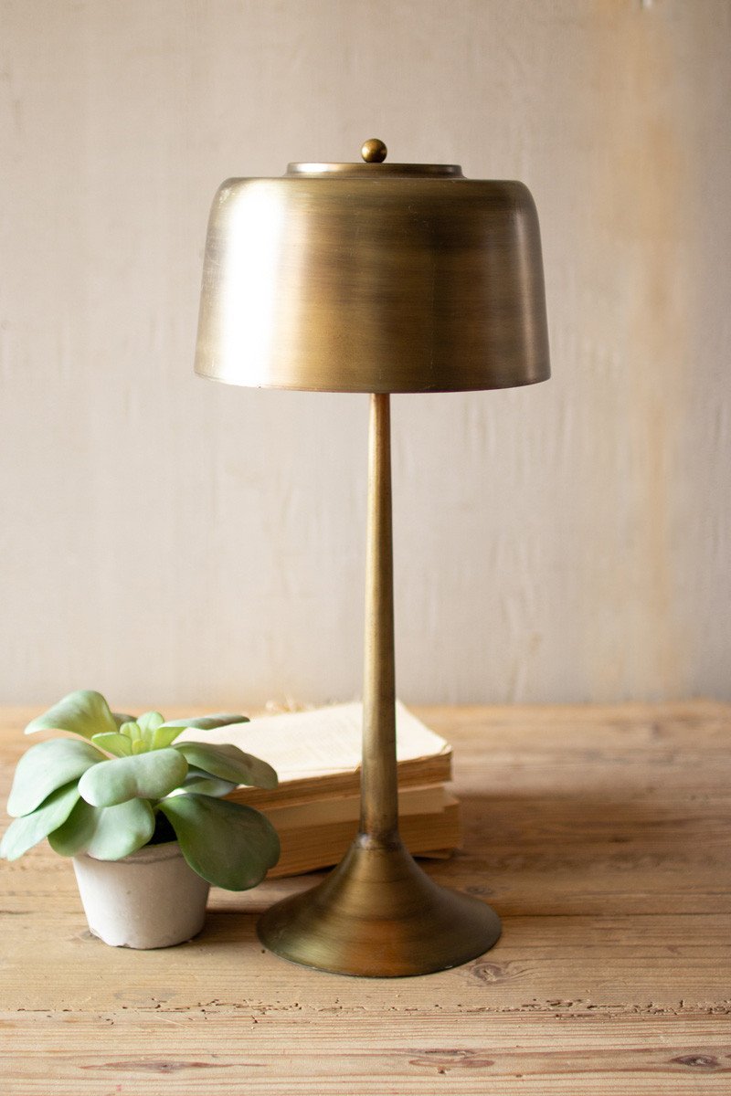 Edwardian Brass Table Lamp