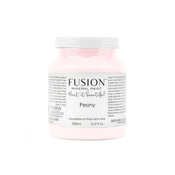 Fusion Mineral Paint Peony, 500ml jar, beautiful pale pink with a soft, delicate tone