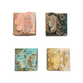 Marbled Paper Interlocking Gift Box